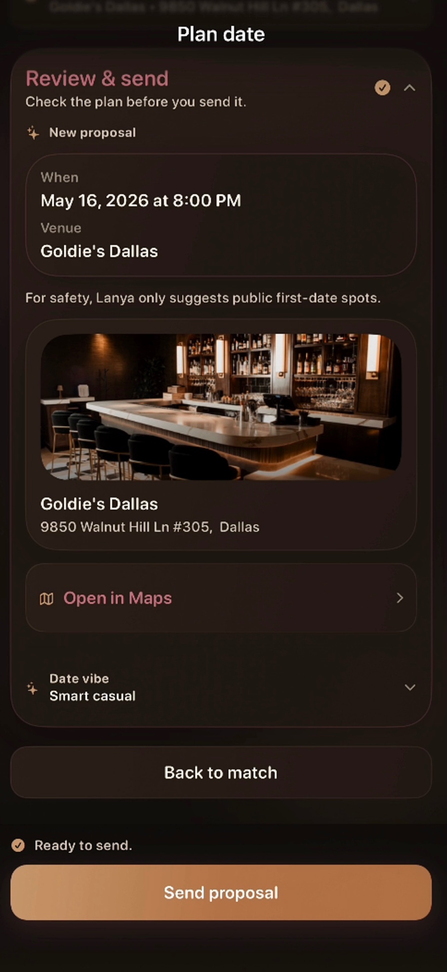 Lanya date plan review